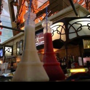 TWO Paris  Las Vegas daiquiri Eiffel Tower Collectable containers